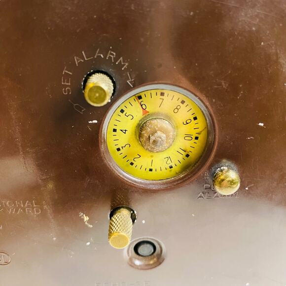 Seth Thomas Midcentury Wood Desk Clock Model ECHO-3E Electric - Picture 5 of 9